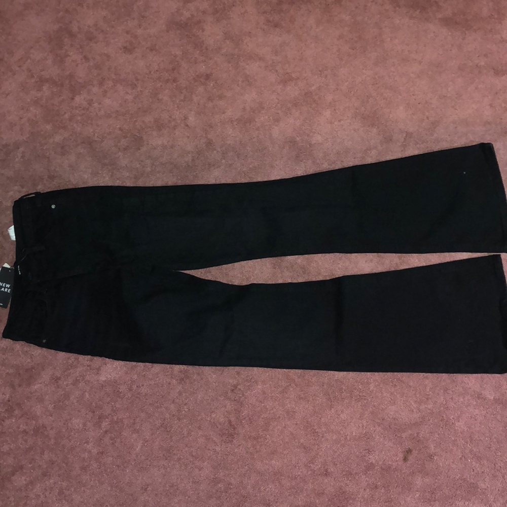 Stradivarius flare jeans in black